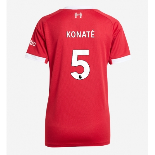 Billige Fotballdrakt Liverpool Ibrahima Konate #5 Replika Hjemmedrakt Dame 2025-26 Kortermet Billige Fotballdrakt Liverpool Ibrahima Konate #5 Replika Hjemmedrakt Dame 2025-26 Kortermet